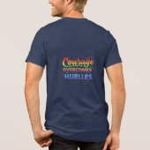 Moed overwint hindernissen Tri-Blend shirt (Achterkant)