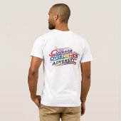 Moed overwint tegenslag Inspirerend T-shirt (Achterkant volledig)