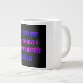 Moed Quote # 195 Grote Koffiekop (Voorkant rechts)