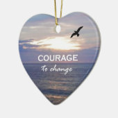 Moed tot wijziging keramisch ornament (Links)