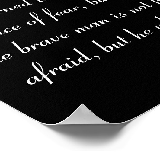 Moed: Triomf over angst, het spel van Cub Poster (Hoek)