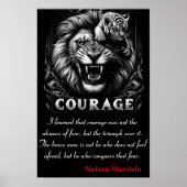 Moed: Triomf over angst, het spel van Cub Poster (Voorkant)