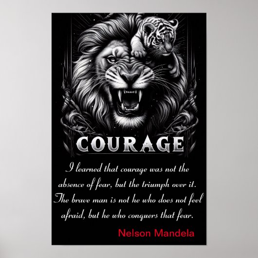 Moed: Triomf over angst, het spel van Cub Poster (Voorkant)