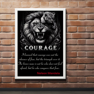 Moed: Triomf over angst, het spel van Cub Poster