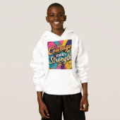 Moed vindt sterkte T-shirt ontwerp (Zazzle) (Voorkant volledig)