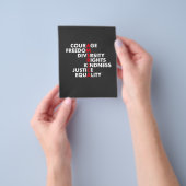 Moed Vrijheid Diversiteit Rechten Vriendelijkheid Flyer (Hand)