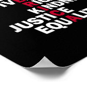Moed Vrijheid Diversiteit Rechten Vriendelijkheid Poster (Hoek)