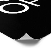 Moed vs angst - Motivatie prijsopgave Poster (Hoek)