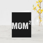 Moeder2 moeder van 2 kinderen jongens meisjes moed kaart (Gele Bloem)
