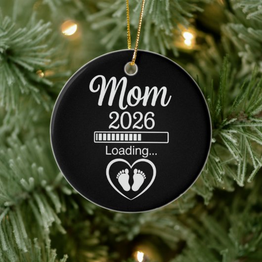 Moeder 2026 Laden Vader Zwangerschapsaankondiging  Keramisch Ornament (Boom)