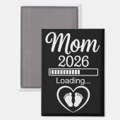 Moeder 2026 Laden Vader Zwangerschapsaankondiging Magneet (Voorkant / Achterkant)