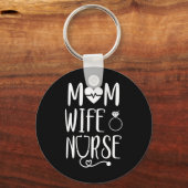 Moeder & #39;s Daggeschenk - nooit onderschat een  Sleutelhanger (Voorkant)