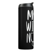 Moeder & #39;s Daggeschenk - nooit onderschat een  Thermosbeker (Gedraaid links)
