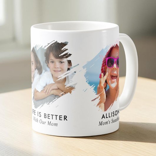 Moeder 3 Foto Herinnering Koffiemok