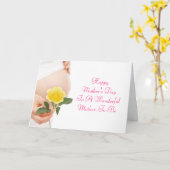 Moeder-aan-ben de Kaart van het Moederdag (Gele Bloem)