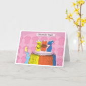 Moeder-aan-ben het Wenskaart van het Moederdag Kaart (Gele Bloem)