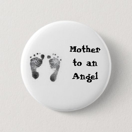 Moeder aan een Angel-Button Ronde Button 5,7 Cm (Voorkant)