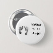 Moeder aan een Angel-Button Ronde Button 5,7 Cm (Voorkant /achterkant)