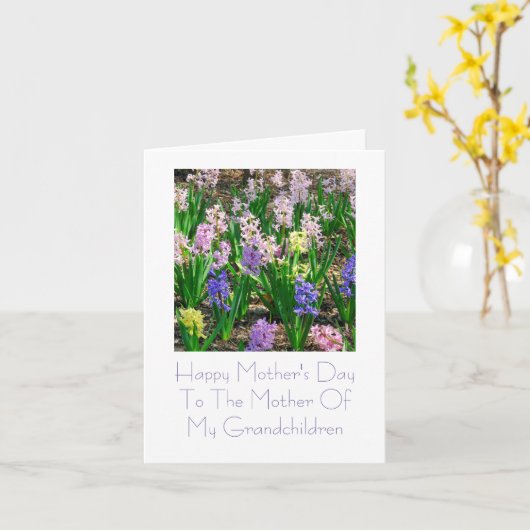 "Moeder aan Mijn Kleinkinderen" de Kaart van het (Gele Bloem)