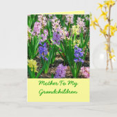 "Moeder aan mijn kleinkinderen" Moederdag Kaart (Gele Bloem)