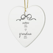 Moeder aan oma Geschat Jaar Ornament (Links)