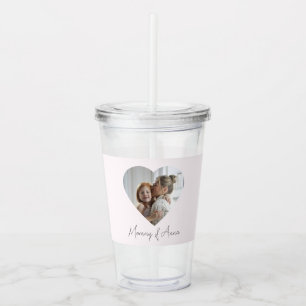Moeder Aangepaste Naam & Foto   Acrylaat Tumbler Acryl Drinkbeker