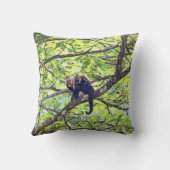 Moeder-aap en Baby in Oerwoud Kussen (Achterkant)