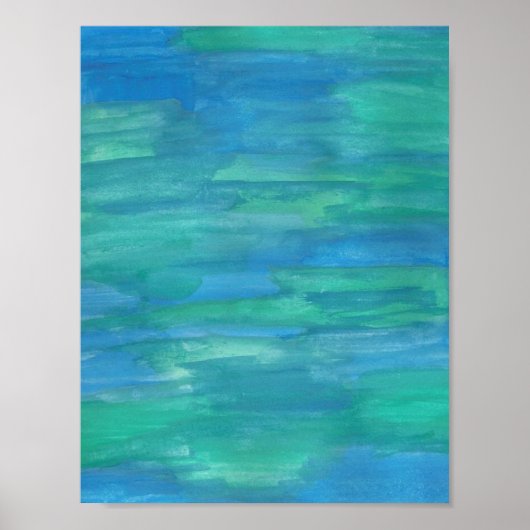 Moeder Aarde Abstract Aquarel Poster (Voorkant)