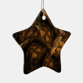 Moeder Aarde Abstract Art Star-Ornament Keramisch Ornament (Rechts)