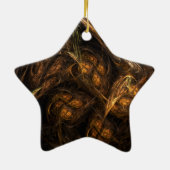 Moeder Aarde Abstract Art Star-Ornament Keramisch Ornament (Achterkant)
