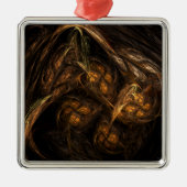 Moeder Aarde Abstract Kunstplein Metalen Ornament (Voorkant)