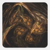 Moeder Aarde Abstract Kunstplein sticker (Voorkant)