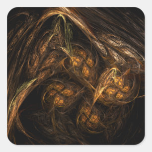 Moeder Aarde Abstract Kunstplein sticker