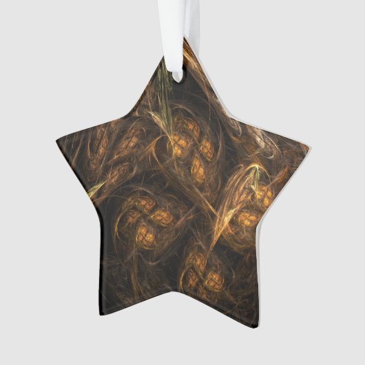 Moeder Aarde Abstracte Art Acrylster Ornament (voorkant)