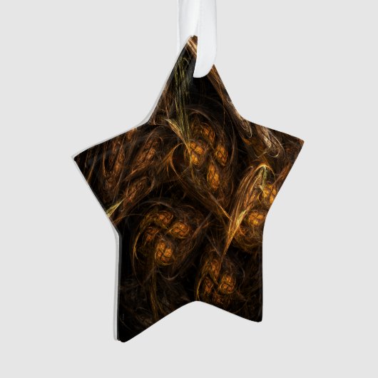 Moeder Aarde Abstracte Art Acrylster Ornament (voorkant)