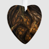 Moeder Aarde Abstracte Kunst Acrylhart Ornament (voorkant)