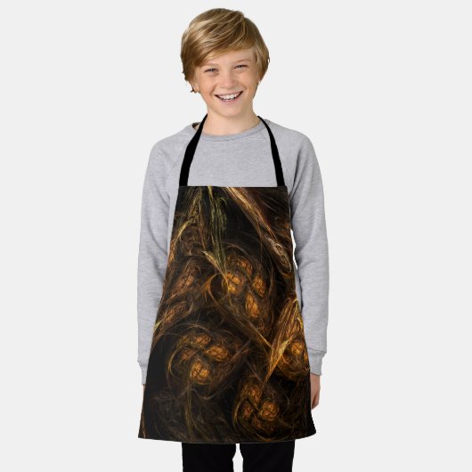 Moeder Aarde Abstracte Kunst Apron Schort (Gedragen)