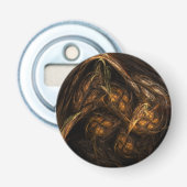 Moeder Aarde Abstracte Kunst Button Flesopener (Voorkant)