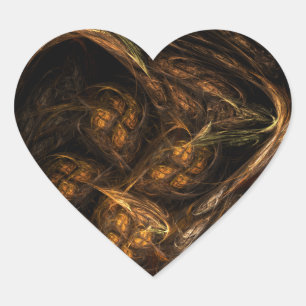 Moeder Aarde Abstracte Kunst Hart Sticker