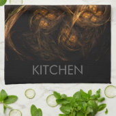 Moeder Aarde Abstracte Kunst Kitchen Towel Theedoek (Gevouwen)