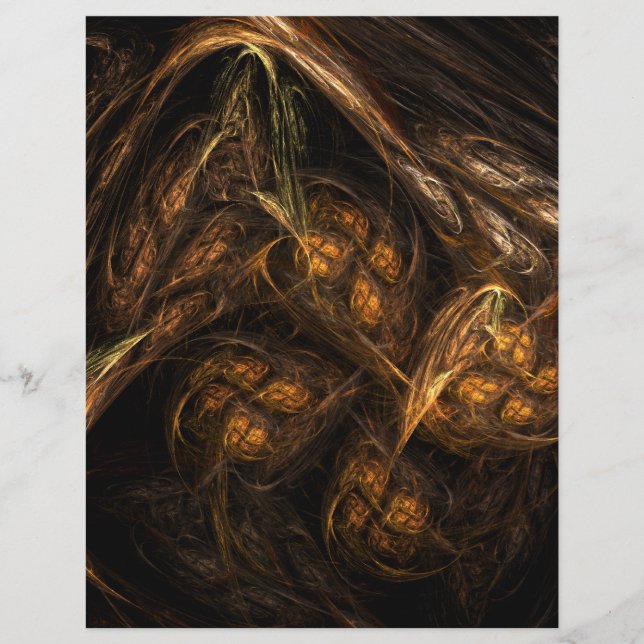 Moeder Aarde Abstracte Kunst Letterhead (Voorkant)