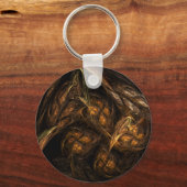 Moeder Aarde Abstracte Kunst Sleutelhanger (Voorkant)