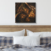 Moeder Aarde Abstracte Kunst Zwart-wit Canvas Afdruk (Insitu (Slaapkamer))