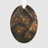 Moeder Aarde Abstracte Kunstacrylovaal Ornament (achterkant)