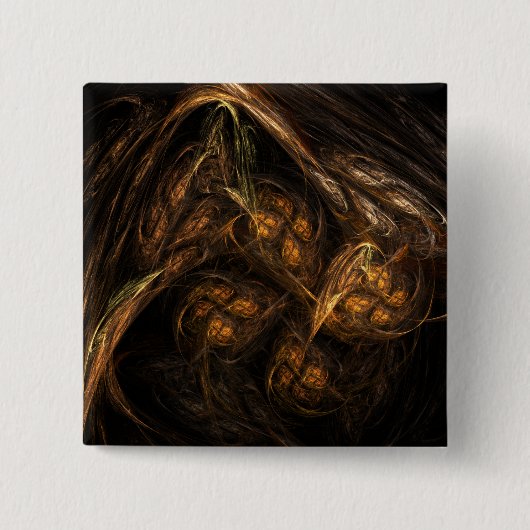 Moeder Aarde Abstracte KunstButton (vierkant) Vierkante Button 5,1 Cm (Voorkant)