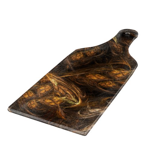 Moeder Aarde Abstracte Kunstpeddel Snijplank (Hoek)