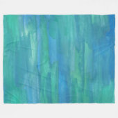 Moeder Aarde Abstracte Waterverf Fleece Deken (Voorkant (Horizontaal))