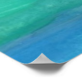 Moeder Aarde Abstracte Waterverf Poster (Hoek)