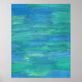 Moeder Aarde Abstracte Waterverf Poster