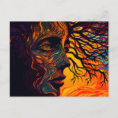 Moeder Aarde als boom Briefkaart (Voorkant)